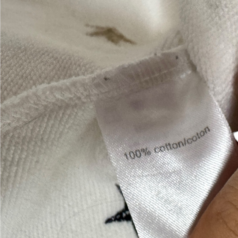 Pam & Gela Crop Hoodie Stars White - Picture 4 of 9